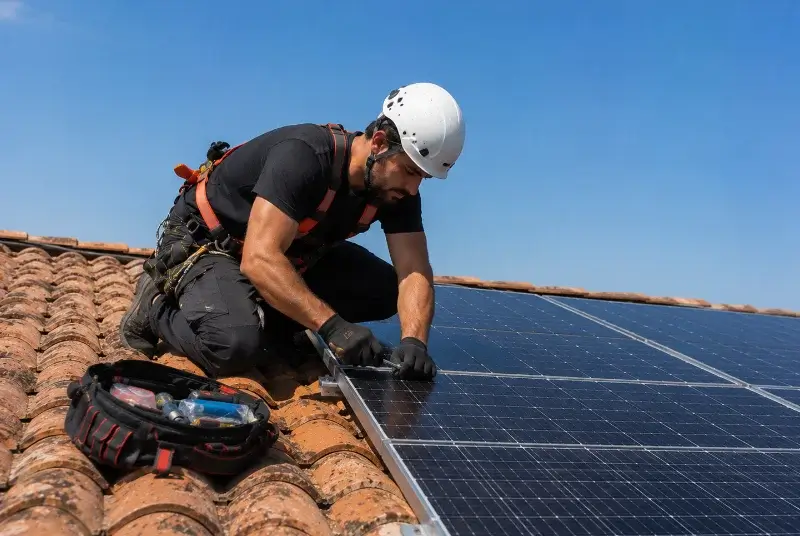 Maintenance et monitoring de panneaux solaires à Diémoz