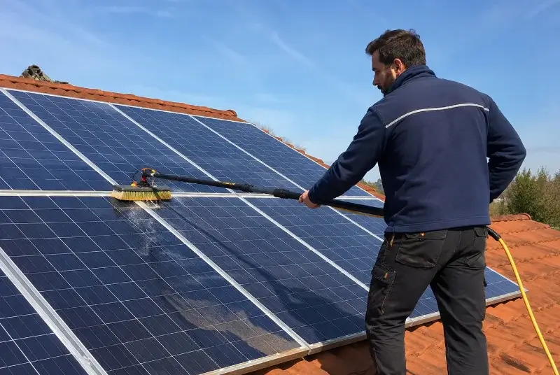 Nettoyage et entretien de panneaux solaires à Diémoz